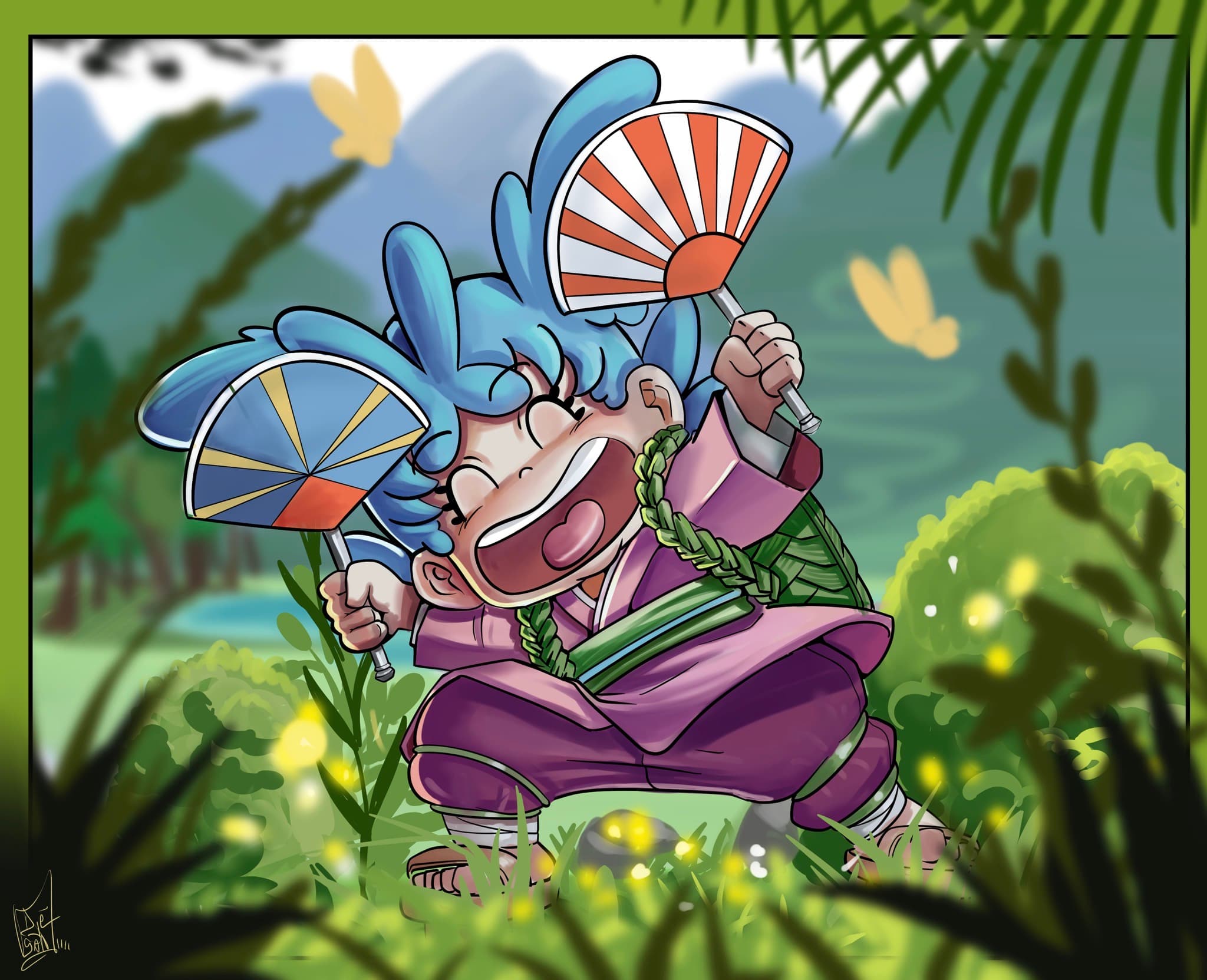Dragon colorié